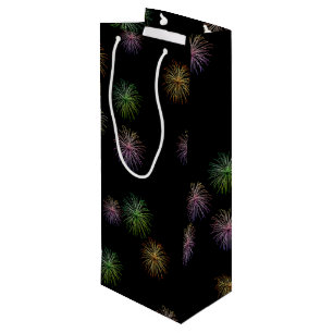 Bouteille Sac Cadeau de Vin Feu d'Artifice pour les 60 Ans d