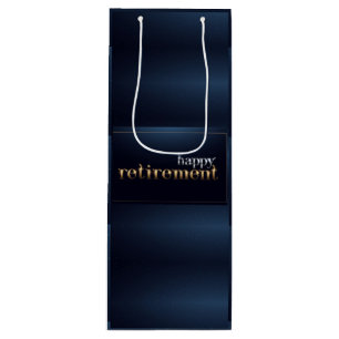 Bouteille Sac Cadeau de Vin pour Bonne Retraite