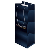 Bouteille Sac Cadeau de Vin pour Retraite Heureuse (Dos Angle)
