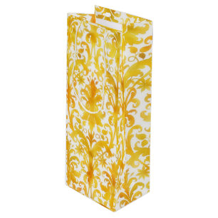 Bouteille Sac Cadeau Haut de Style Baroque Doré pour Vin