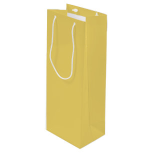 Bouteille Sac cadeau pour vin de couleur tendance - Jaune do
