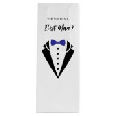 Bouteille Sac de cadeau pour témoin de mariage (Devant)