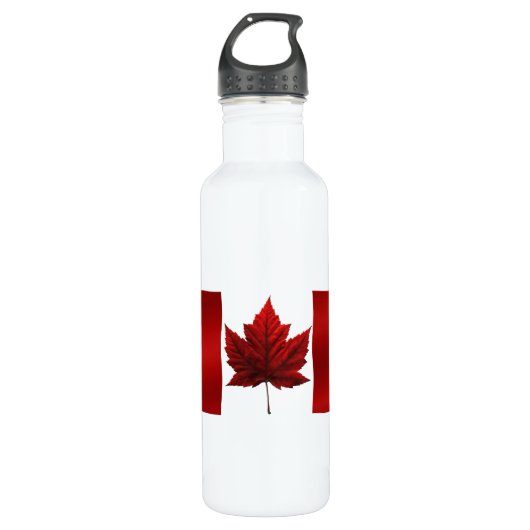 Bouteille souvenir du drapeau du Canada (Devant)