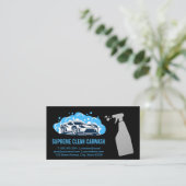 Bouteille Spray de nettoyage | Carte de visite du (Debout devant)