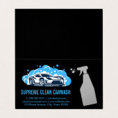 Bouteille Spray de nettoyage | Carte de visite du  (Extérieur déplié)