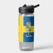 Bouteille suédoise, Drapeau suédois patriotique (Gauche)