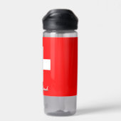 Bouteille Suisse, Drapeau Suisse patriotique (Arrière)