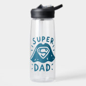 Bouteille Super Papa, Cadeau Anniversaire pour Hom (Gauche)