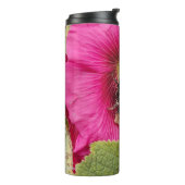 Bouteille thermique Hollyhock bumble bee (Tourné sur la gauche)