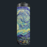 Bouteille thermo de nuit étoilée de Van Gogh<br><div class="desc">Bouteille thermo de nuit étoilée de Van Gogh</div>