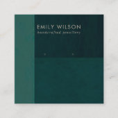 BOUTEILLE VERT COULEUR BLOC STUD EARRING CARTE D'A (Devant)