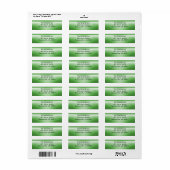 Bouteille vert crâne ~ étiquette (Feuille entière)