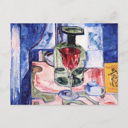 Bouteille verte Still Life par Hans Hofmann Carte  (Devant)