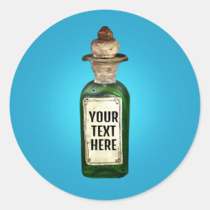 Bouteille vintage avec étiquette