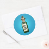 Bouteille vintage avec étiquette (Enveloppe)