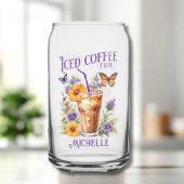 Bouteille Vintage Iced Coffee Club personnalisable