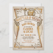 Bouteilles & Bières Baby shower Invitation (Devant)