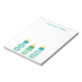 Bouteilles Bleues pour bébés Bloc-notes personnali (Tourné)