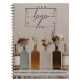 Bouteilles Boho | Fleurs | Cahier esthétique (Devant)