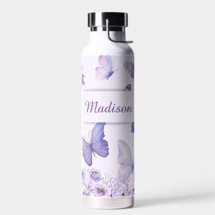 Bouteilles d'aquarelle Fleur sauvage Jardin Lilac