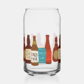 Bouteilles de bière illustrées pour la fête des pè (Recto)