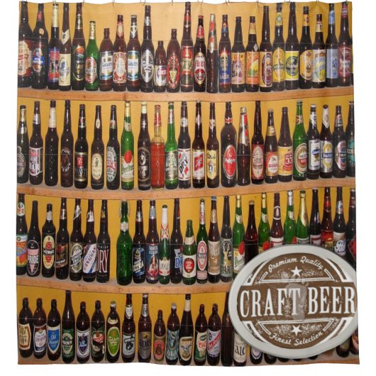 Bouteilles de bière rideau de douche (Devant)