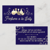 Bouteilles de parfum lotion carte de visite beauté (Devant / Derrière)