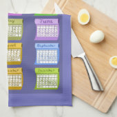 Bouteilles de tissu 2018 calendrier serviette à th (Quart Plié)