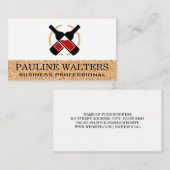 Bouteilles de vin et Carte de visite de liège (Devant / Derrière)