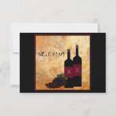 Bouteilles de vin réponse RSVP (Dos)