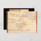 Bouteilles de vin réponse RSVP (Devant / Derrière)