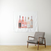Bouteilles de vin rose Tapisserie (En situation (horizontale))