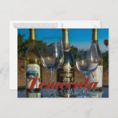 Bouteilles de vin Temecula Valley Vineyard Carte p (Devant / Derrière)