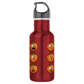 Bouteilles d'eau Citrouilles d'Halloween (Dos)