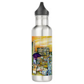 Bouteilles d'eau contre la gentrification artistiq (Gauche)