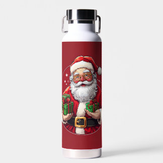 Bouteilles d'eau de Noël