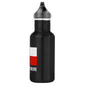 Bouteilles d'eau drapeau polonais personnalisées p (Droite)