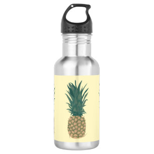 Bouteilles d'eau entières d'ananas mûr
