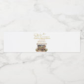 Bouteilles D'eau Étiquette de bouteille pour douche de mariée : Ell (Étiquettes simples)