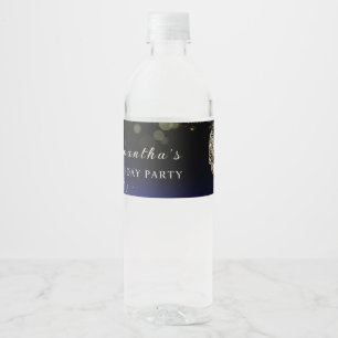 Bouteilles D'eau Étiquette de Bouteille pour Soirée Masquée Élégant