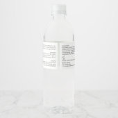 Bouteilles D'eau Étiquette de pot de crème pour le visage avec logo (Dos)