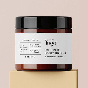 Bouteilles D'eau Étiquette étanche pour pot de cosmétique minimalis