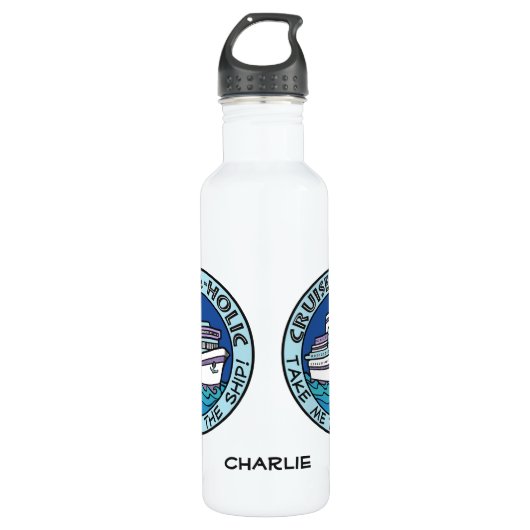 Bouteilles d'eau nommées faites sur commande de (Devant)