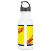 Bouteilles d'eau personnalisées du base-ball (Dos)
