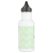 Bouteilles d'eau personnalisées Lime, points Chevr (Gauche)