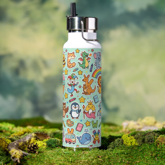 Bouteilles d'eau personnalisées pour enfants Alpha