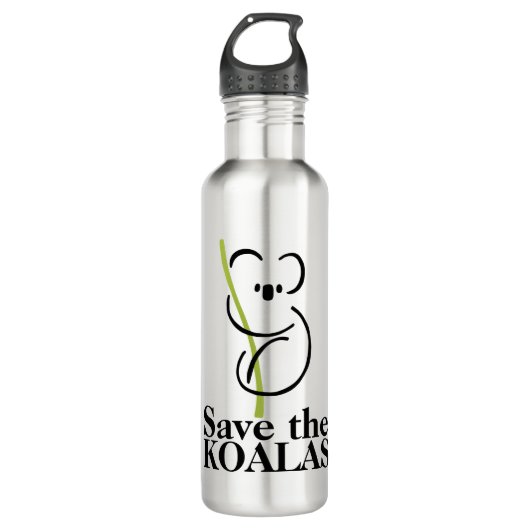 Bouteilles d'eau Sauvez les Koalas (Devant)