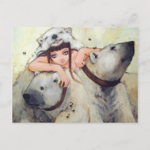 Bouteilles d'une carte postale Power Monger