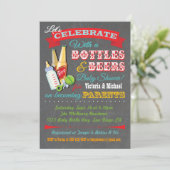 Bouteilles et bière Bébé Douche Invitations (Debout devant)