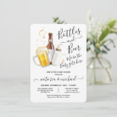 Bouteilles et invitation au Baby shower de la bièr (Debout devant)